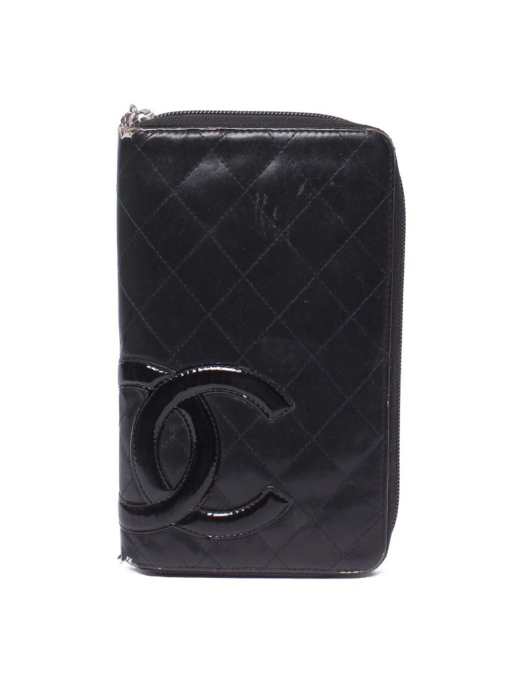 Chanel Wallet Organizer Silver Cambon